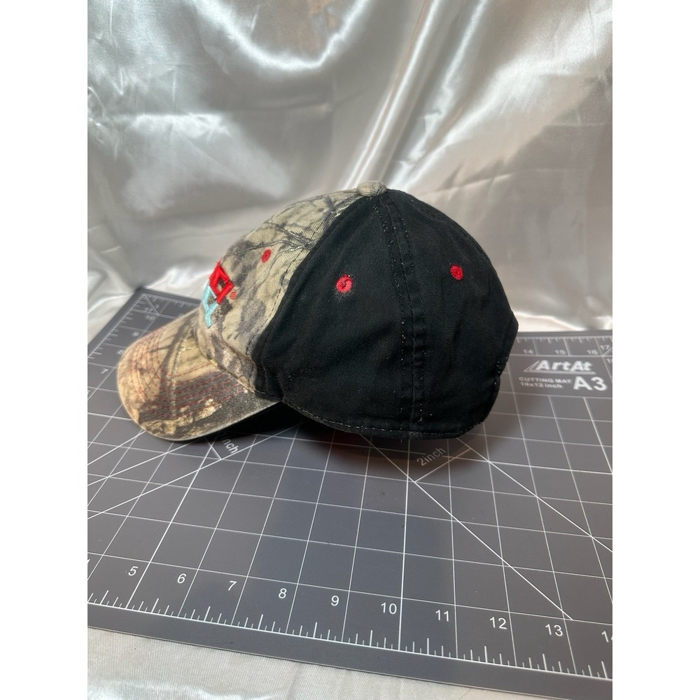 REBEL Lures Baseball Cap Hat, Adjustable Hook/Loop Back, Camo Mossy Oak - Picture 2 of 6